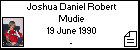 Joshua Daniel Robert Mudie