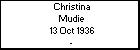 Christina Mudie