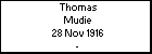Thomas Mudie