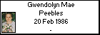 Gwendolyn Mae Peebles