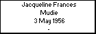Jacqueline Frances Mudie