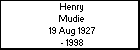 Henry Mudie