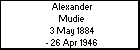 Alexander Mudie