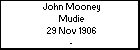 John Mooney Mudie