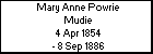 Mary Anne Powrie Mudie