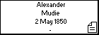 Alexander Mudie