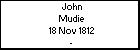 John Mudie