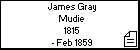 James Gray Mudie