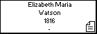 Elizabeth Maria Watson