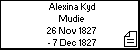 Alexina Kyd Mudie