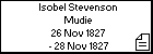 Isobel Stevenson Mudie