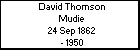 David Thomson Mudie