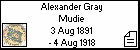 Alexander Gray Mudie