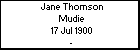 Jane Thomson Mudie