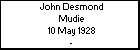 John Desmond Mudie