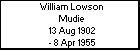 William Lowson Mudie