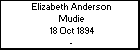 Elizabeth Anderson Mudie