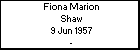 Fiona Marion Shaw