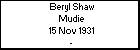 Beryl Shaw Mudie