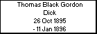 Thomas Black Gordon Dick