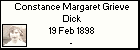 Constance Margaret Grieve Dick