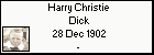 Harry Christie Dick