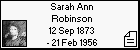 Sarah Ann Robinson