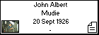 John Albert Mudie