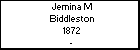 Jemina M Biddleston