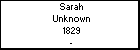 Sarah Unknown