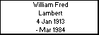 William Fred Lambert