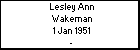 Lesley Ann Wakeman