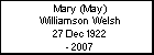 Mary (May) Willamson Welch