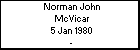 Norman John McVicar