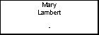 The genealogical tree of Mary Lambert